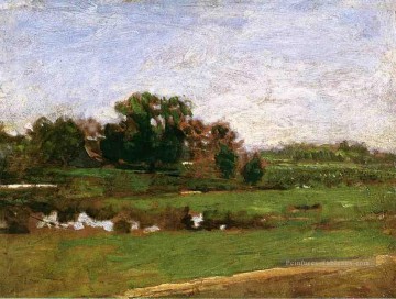  réaliste - Etude pour The Meadows Gloucester New Jersey réalisme paysage Thomas Eakins